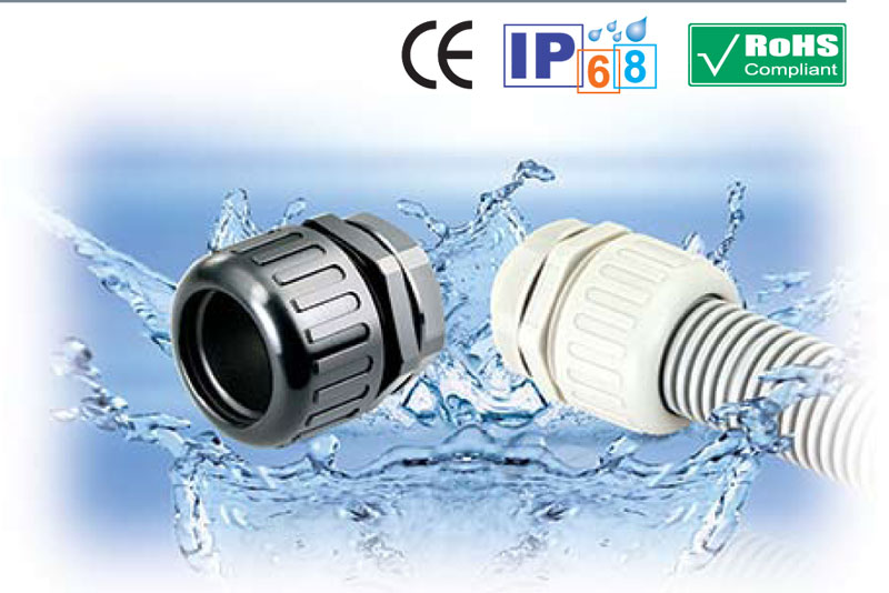 強力防水尼龍盒接頭 (塑膠浪管用)